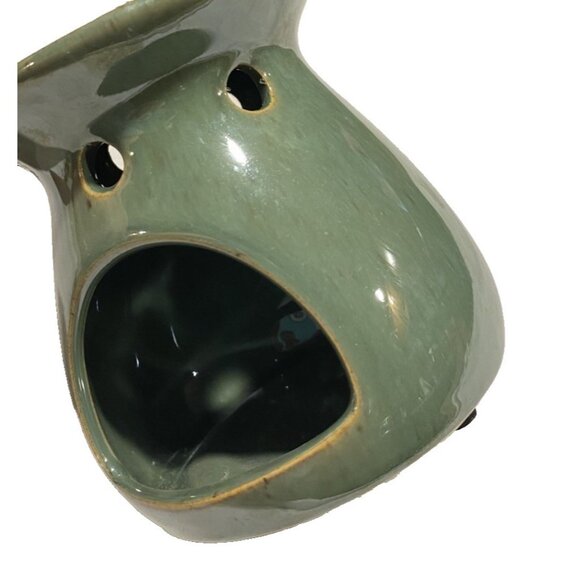 Elegant Expressions by Hosley's Green Ceramic Oil Warmer Diffuser - Picture 2 of 6